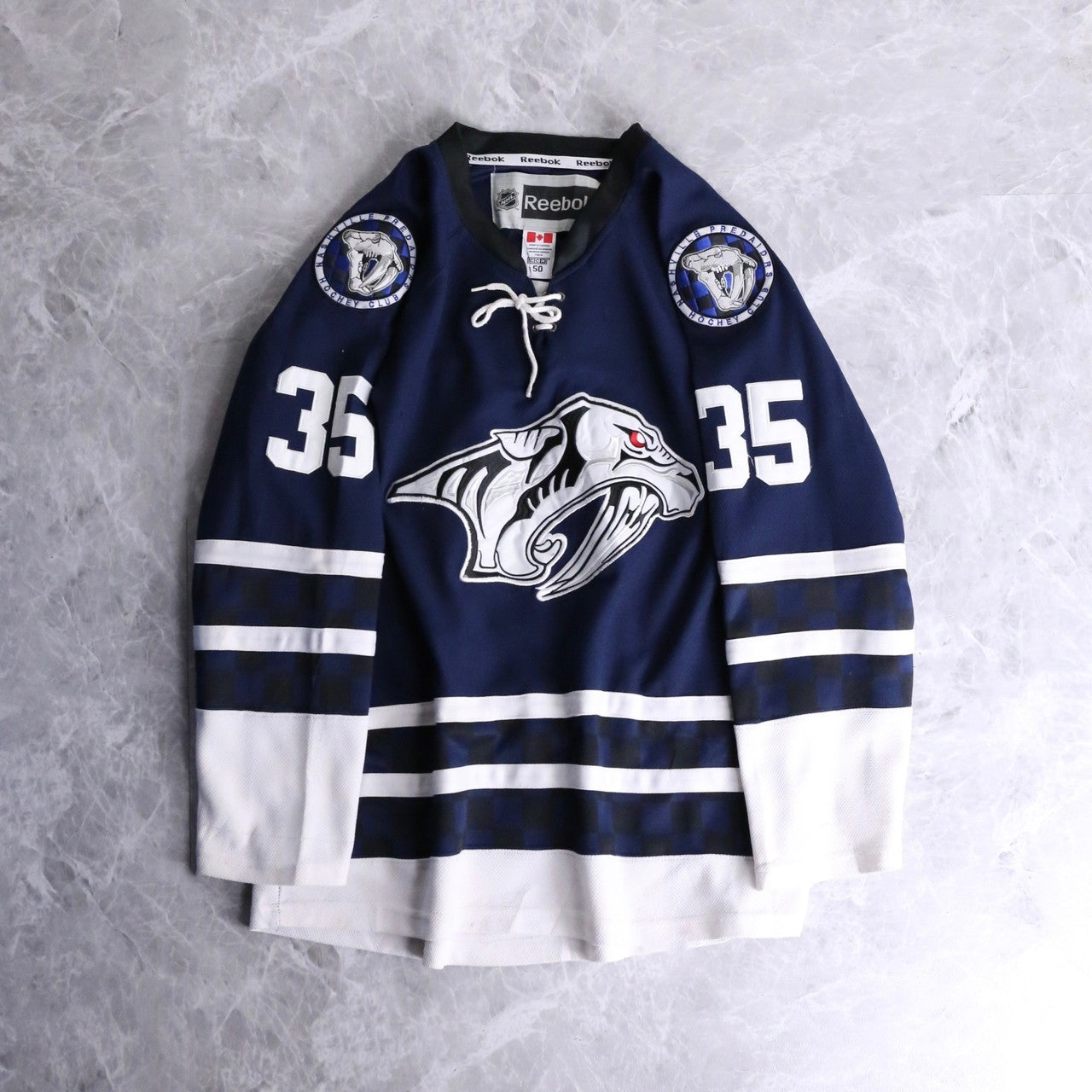 Reebok”×NHL Nashville Predators game shirt