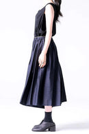 BISHOOL Cupra Jacquard 帯締 3Tuck Half Pants blue