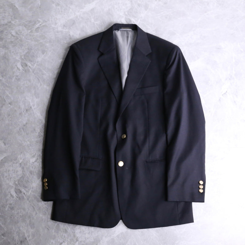 single breast navy blue blazer