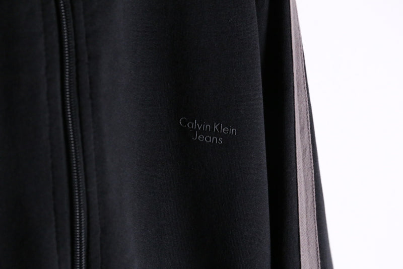 "Calvin Klein" black track jacket