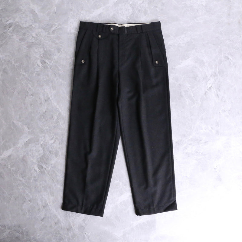 charcoal gray wool Tyrolean pants