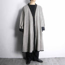 monotone total pattern ethnic coat