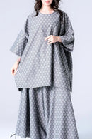 BISHOOL Bloom Jacquard Classic Top gray