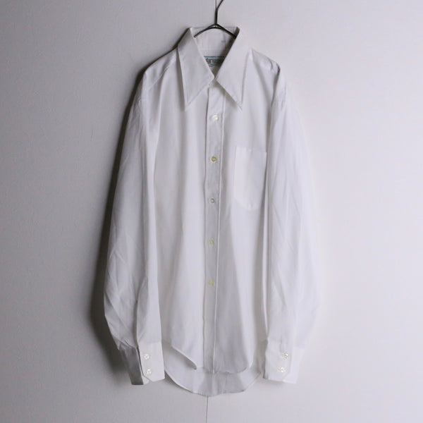 70's white dress shirt