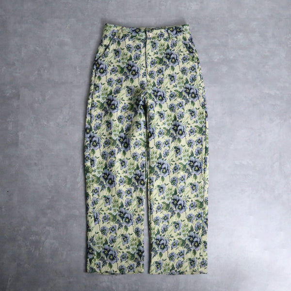 flower pattern high west straight pants