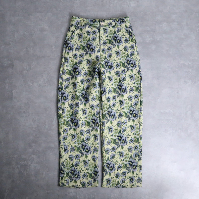 flower pattern high west straight pants