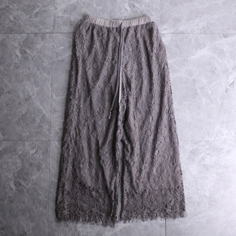 lace greige easy pants