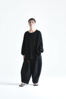 BISHOOL Sequins Embroidery Layered Cut Sew -花火 black-
