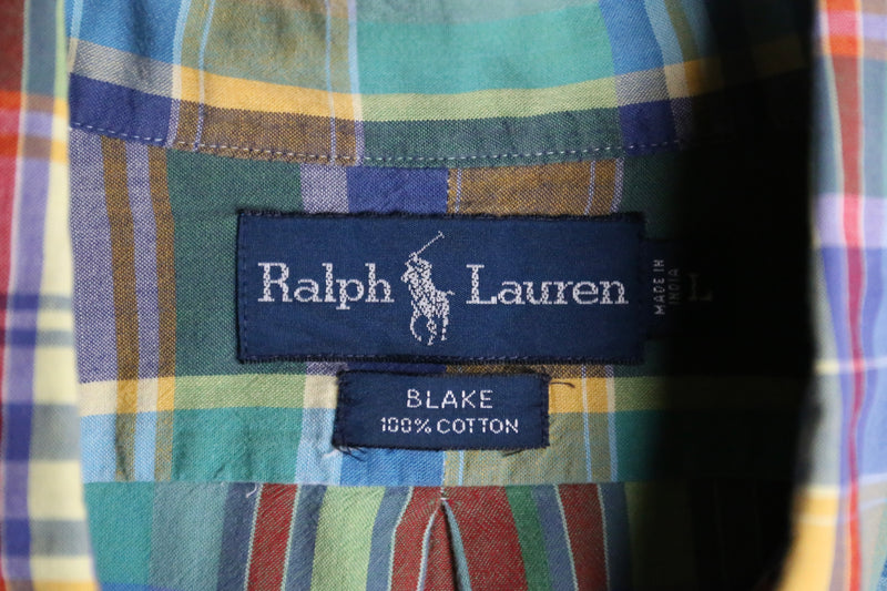 "Polo by Ralph Lauren" pastel color check button down shirts