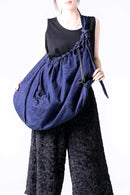 BISHOOL Wash Denim Volume OBI Bag
