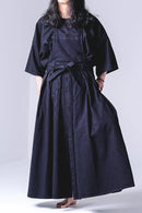 BISHOOL 14oz Fukuyama Denim Wrap KIMONO Cloth black