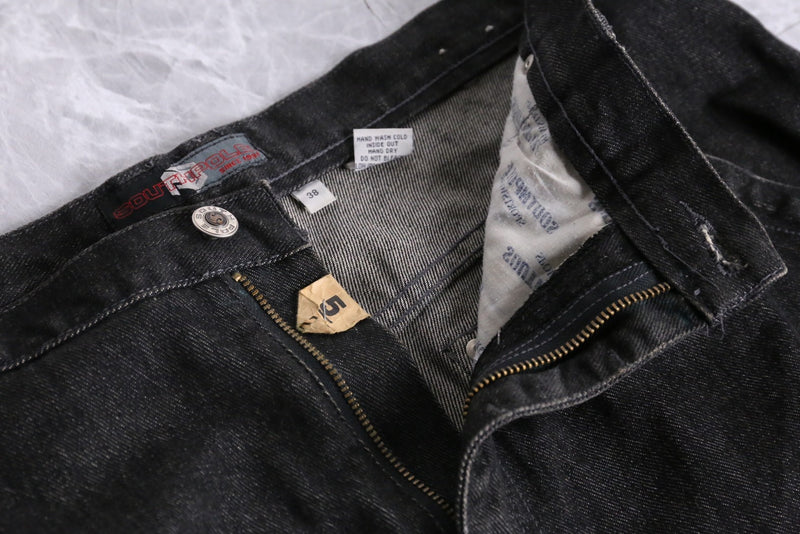 "SOUTH POLE" black baggy painter denim