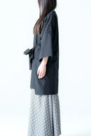BISHOOL Bloom Jacquard OBI Top black