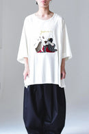BISHOOL Giza Cotton Classic Big-T -春画 white-