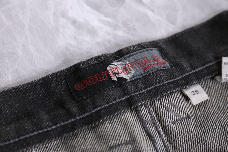 "SOUTH POLE" black baggy painter denim