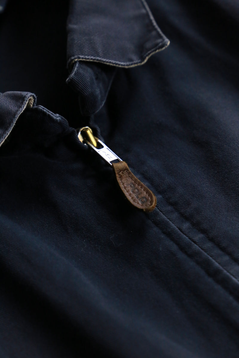 "Polo by Ralph Lauren" elbow patch navy Harrington jacket