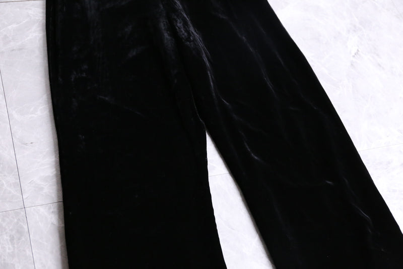 no mistake black color velor pants