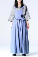 BISHOOL Double Satin Wrap KIMONO Cloth blue