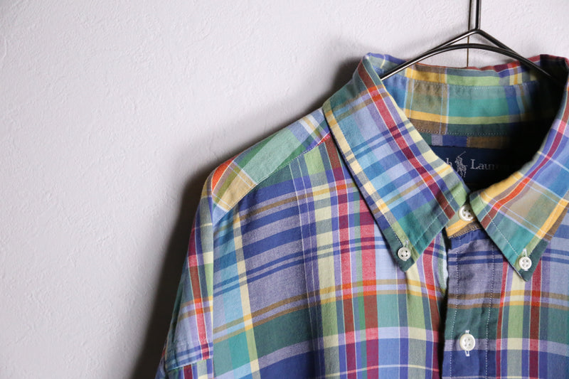 "Polo by Ralph Lauren" pastel color check button down shirts