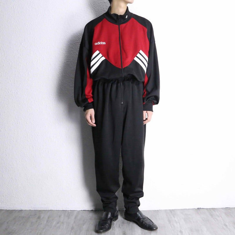 "90's adidas" trefoil logo track jump suits