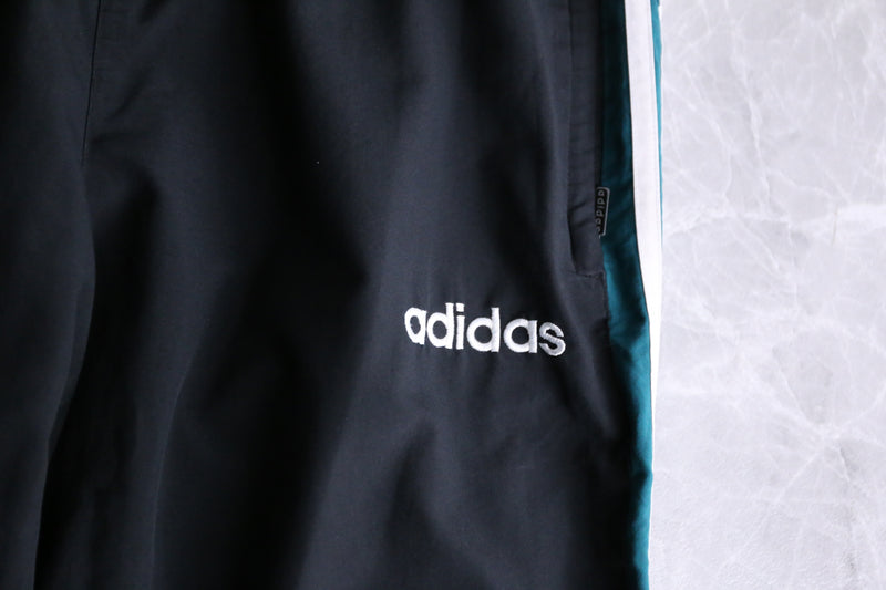 "adidas" turquoise line nylon pants