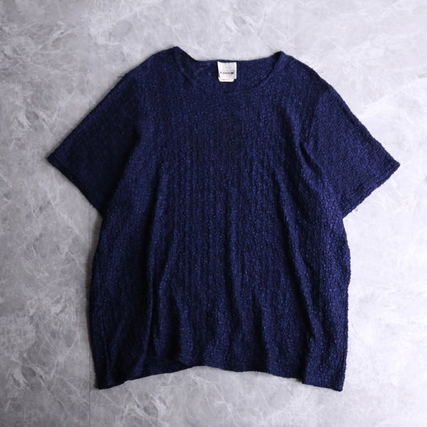 deep blue mesh h/s Tee