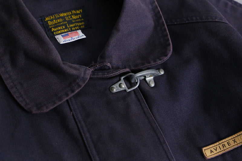 AVIREX BUAERO U.S.navy fireman jacket