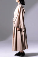 BISHOOL Tropical Wool KIMONO Dress Coat taupe