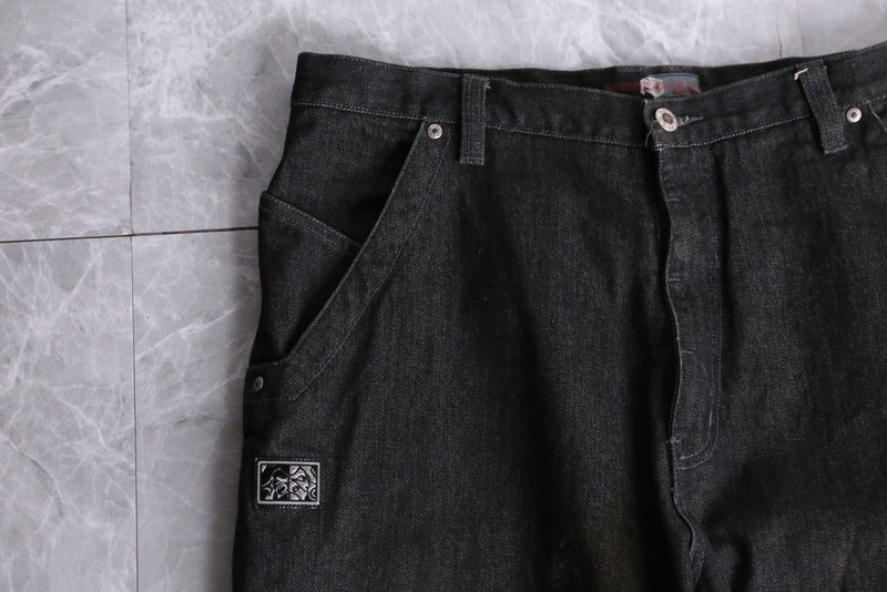 "SOUTH POLE" black baggy painter denim