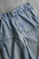 "Carhartt"double knee light wash wide denim