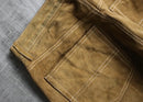 "POLO JEANS" camel brown color straight suede pants.