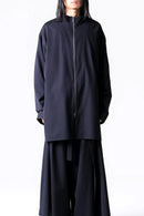 BISHOOL Wool Gabardine Zip Stand Shirt Jacket