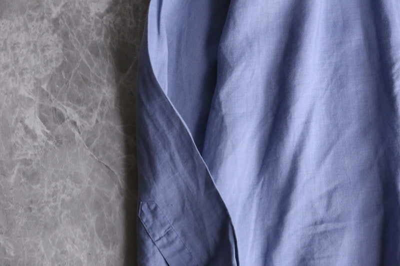 sax blue ramie dress shirts