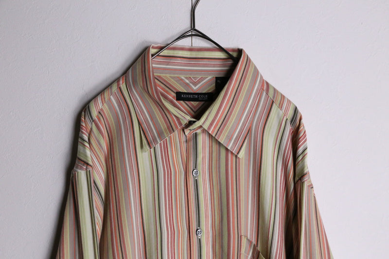 multicolor stripe pattern dress shirts