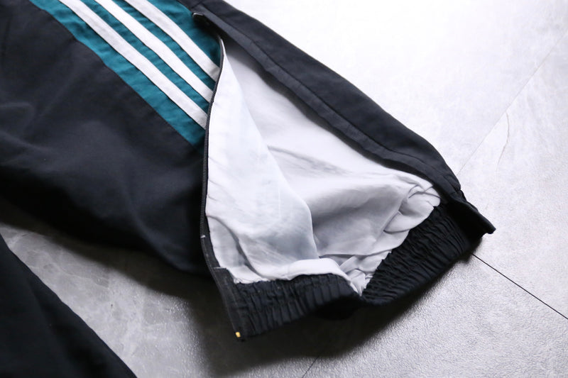 "adidas" turquoise line nylon pants