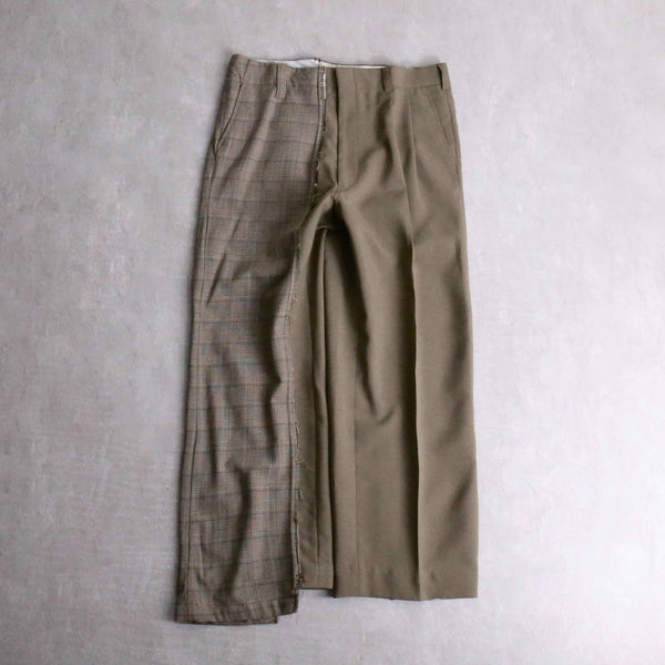 remake "再構築" 2tone wide slacks