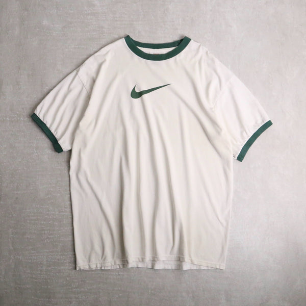 "NIKE"print logo trim tee