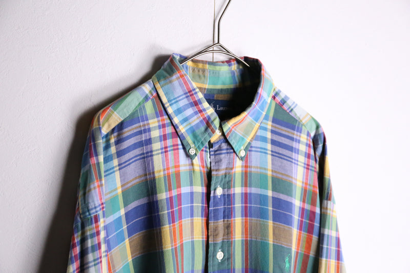 "Polo by Ralph Lauren" pastel color check button down shirts