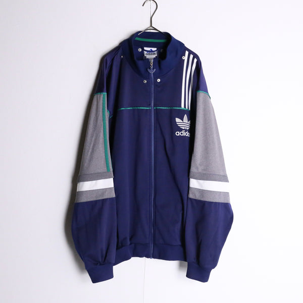 90‘s“adidas”navy× gray truck jacket