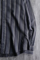“Ermenegild Zegna” gray stripe cotton shirt