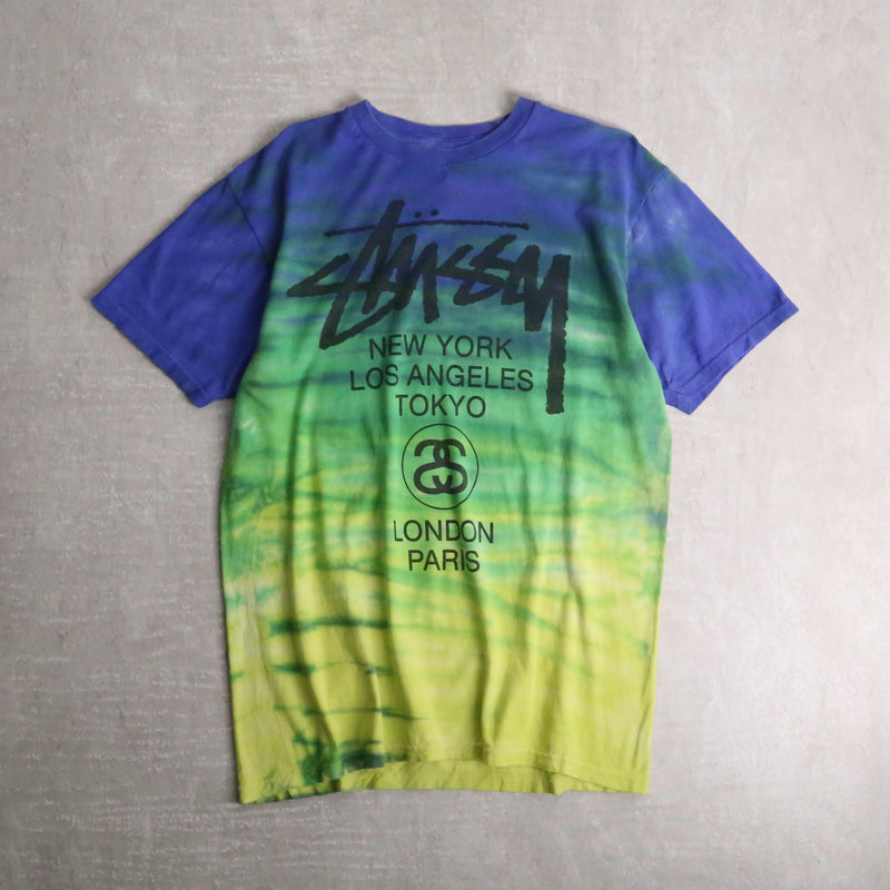 00’s “Stussy” tie dye logo design tee