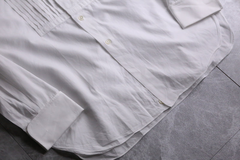 “Christian Dior”white ruffle dress shirt