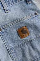 "Carhartt"double knee light wash wide denim