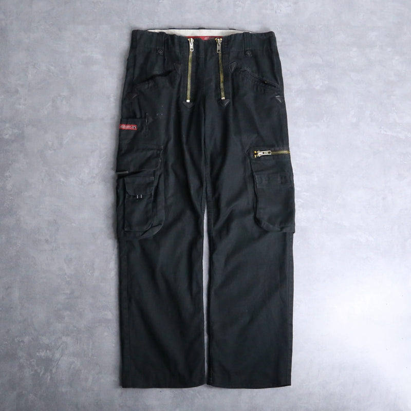 black duck fabric double zip cargo pants