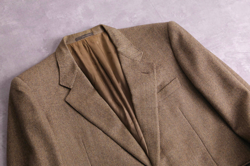 "TRUSSARDI" herringbone tweed tailored jacket