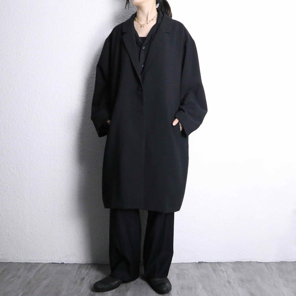 single type long easy jacket