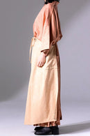 BISHOOL Modal Damask Jacquard HAKAMA Apron beige