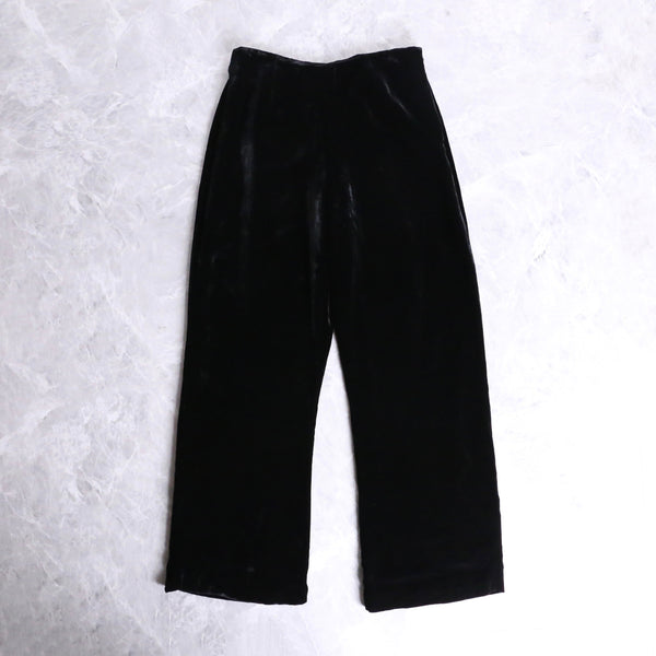 no mistake black color velor pants