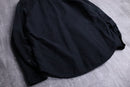 INC black linen half zip hoodie