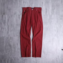Armani Jeans red linen mix straight pants